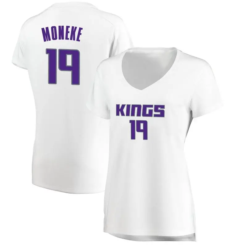 Fast Break White Chima Moneke Women's Sacramento Kings Fanatics Branded Jersey - Association Edition