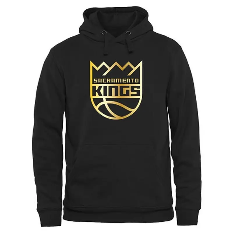 Gold Men's Sacramento Kings Collection Pullover Hoodie - Black
