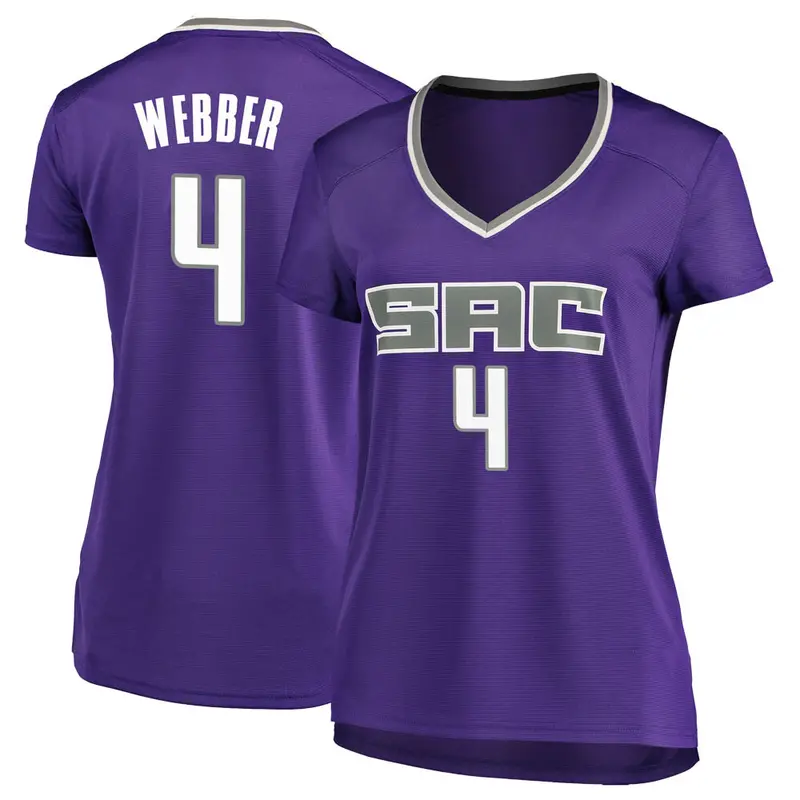Purple Chris Webber Women's Sacramento Kings Fanatics Branded Fast Break Jersey - Icon Edition