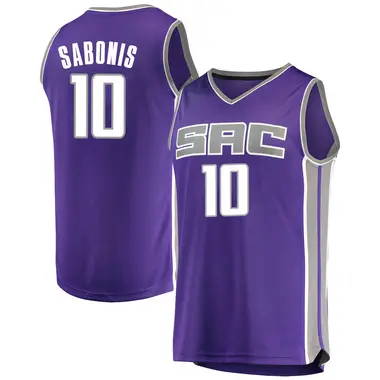 Purple Domantas Sabonis Youth Sacramento Kings Fanatics Branded Fast Break Jersey - Icon Edition