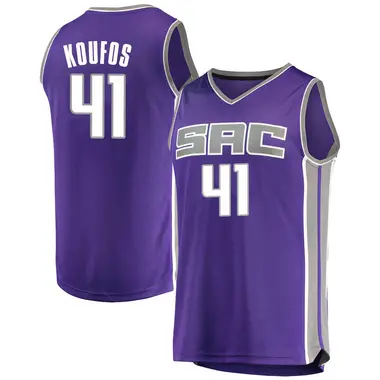 Purple Kosta Koufos Men's Sacramento Kings Fanatics Branded Fast Break Jersey - Icon Edition