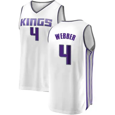 White Chris Webber Men's Sacramento Kings Fanatics Branded Fast Break Jersey - Association Edition